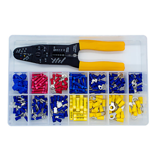PICO 31502-91 Terminals & Crimp Tool Kit, 196-Piece