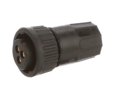 Conxall 3182-3SG-3DC Connector 3 Pin Female Cable Plug, IP67 Certified, 12AWG Gold Plated Contacts, Solder Style
