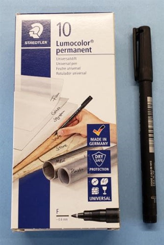 Staedtler 318-9 Black Acid Marking Pen 0.6mm Fine Point