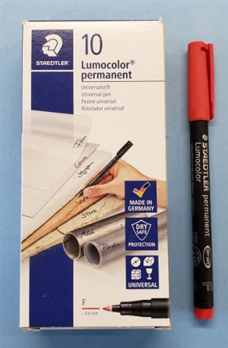 Staedtler 318-2 Red Acid Marking Pen 0.6mm Fine Point
