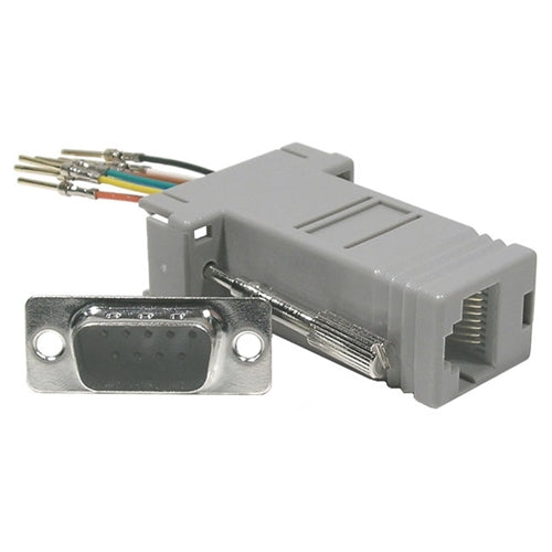 Mode 32-321-1 Modular Phone Jack (RJ45) to RS232 DB9 Male Adapter