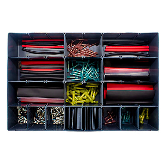 PICO 32008-91 Shrink Tube Terminals, Non-Insulated Terminals & Shrink Tube Kit, 274-Piece