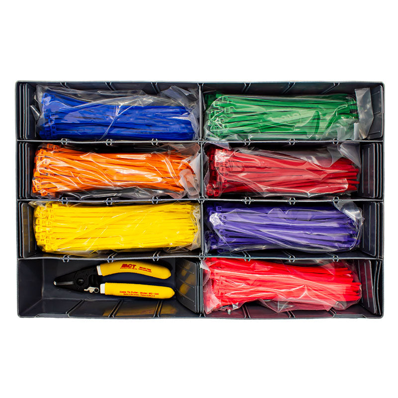 PICO 32013-91 Coloured Cable Tie Kit, 701-Piece