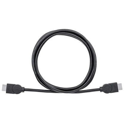 Manhattan 323215 High Speed HDMI Cable with Ethernet, Hec, Arc, 3D, 4k@30Hz, HDMI Male to Male, Shielded, Black, 6.6ft