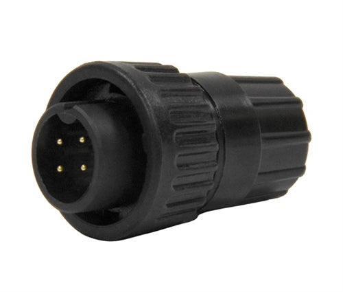 Conxall 3282-4PG-3DC Connector 4 Pin Male Cable Plug, IP67 Certified, 20AWG Gold Plated Contacts, Solder Style
