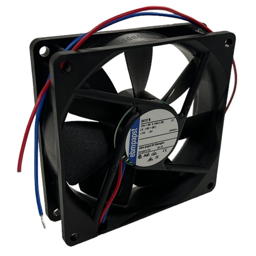 ebm-papst 3412N 12VDC Ball Bearing Fan 92mm x 92mm x 25mm 49.4CFM 32dB 2.2W 0.18A 2700RPM 2 Wire