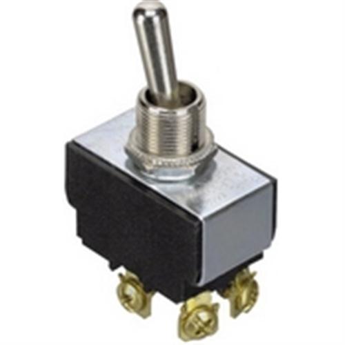 GC 35-3135 Toggle Switch DPST, 15A@125VAC / 10A@250VAC, 1 Pole On/1 Pole Off, 2 Circuits On (Both), Screw Terminals