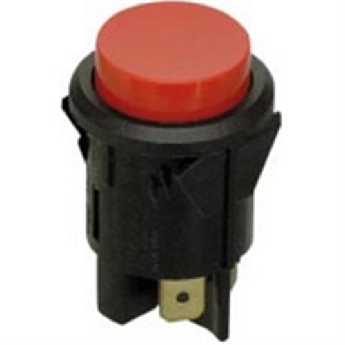 GC 35-455 Large Push Button Switch, SPST Push On - Push Off, 16A @ 125/250VAC, Red Button, QC Terminals