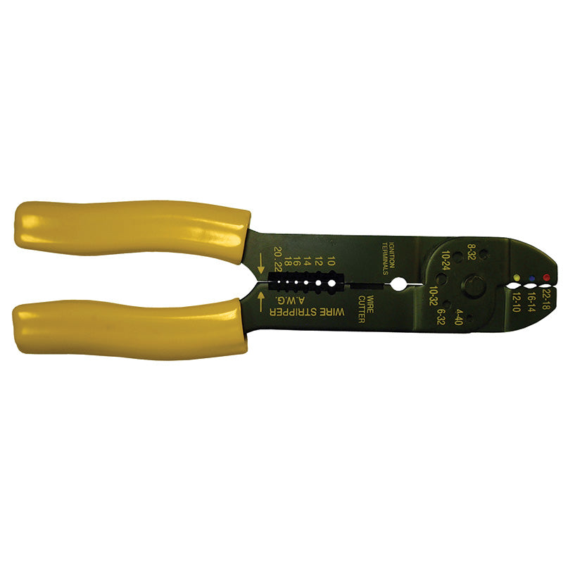PICO 350-11 22-10 AWG Non-Insulated, Insulated, Ignition Cut-Strip-Crimp Tool, 1-Piece