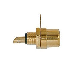 Circuit-Test 351-702 RCA Jack Chassis, Gold Plated, Black Insert