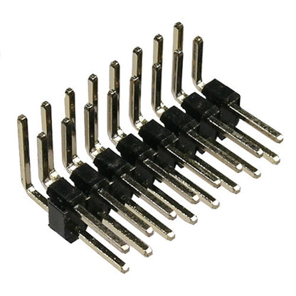 Mode 36-480G-0 Right Angle Double Row 80 Pin .100" PC Breakaway Header