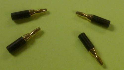 Pomona Miniature Single Black Banana Plug 3690-0 5 Amp Maximum