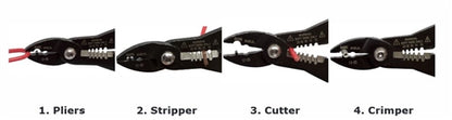 PICO 370-11 4-in-1 Mini Crimping Tool, Pliers, Wire Stripper, Cutter & Crimper