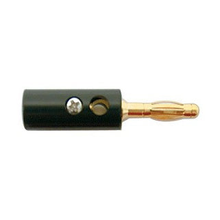 Circuit-Test 370-301 Banana Plug, 12AWG, Gold Plug, Black Plastic Body