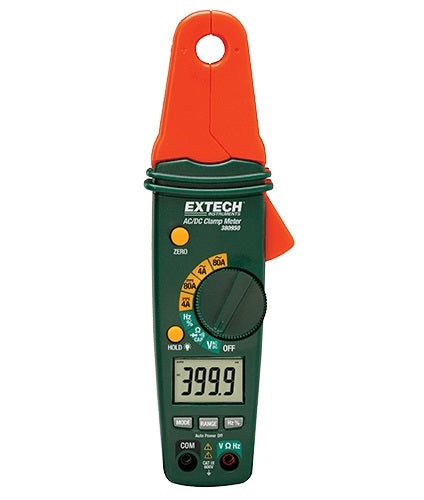 Flir Extech 380950 80A Mini AC/DC Clamp Meter, 1mA Resolution and Very Low-Current Sensitivity