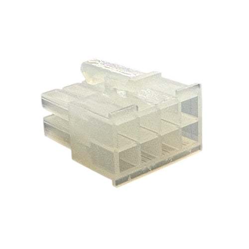 Molex 39-01-2080 Mini-Fit Jr. Receptacle Housing, Dual Row, 8 Position, UL 94V-2, Natural