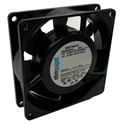 ebm-papst 3906 115VAC Ball Bearing Fan 92mm x 92mm x 25mm 41CFM 51dB 9W 0.08A 3150RPM