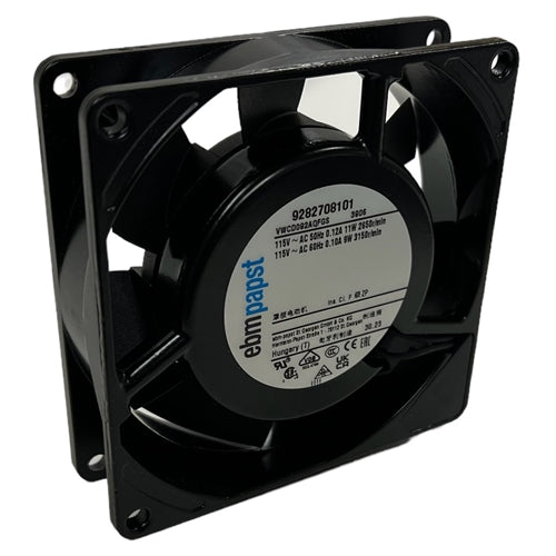 ebm-papst 3906 115VAC Ball Bearing Fan 92mm x 92mm x 25mm 41CFM 51dB 9W 0.08A 3150RPM