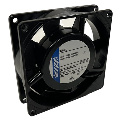 ebm-papst 3906L 115VAC Ball Bearing Fan 92mm x 92mm x 25mm 23CFM 27dB 5W 0.04A 1850RPM
