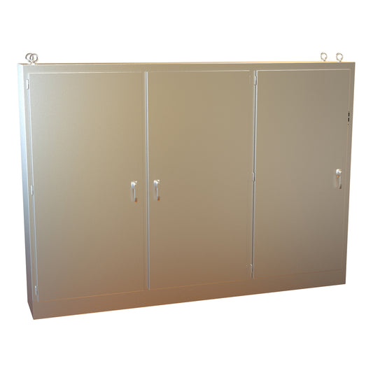 Hammond 3UHD8411918N4SS N4X 304 Stainless Steel Multi-Door Freestanding Disconnect Enclosure 84" x 118.25" x 18"
