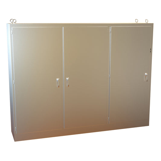 Hammond 3UHD9011924N4SS N4X 304 Stainless Steel Multi-Door Freestanding Disconnect Enclosure 90" x 118.25" x 24"