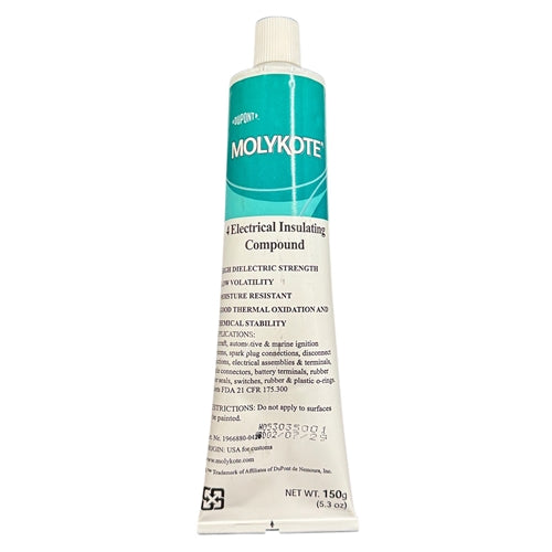 Dupont Molykote 4 Silicone Dielectric Compound 5.3oz/150g, Clear Translucent Color *for Insulating/Lubricating*