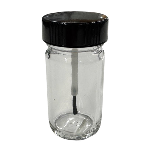 SKS 4022-1OZ Glass Bottle Clear with Brush 1oz