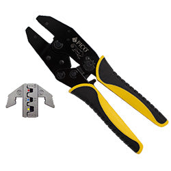 PICO 405-91 8.7" Ratchet Crimp Tool Body & Open Barrel Die, 1-Set