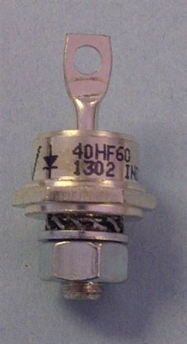 Vishay 40HF60 40AMP/600V Stud Mount Diode DO-203AB Standard Polarity Cathode to Stud