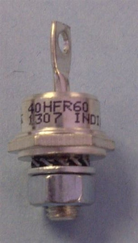 Vishay 40HFR60 40AMP/600V Stud Mount Diode DO-203AB Reverse Polarity Anode to Stud