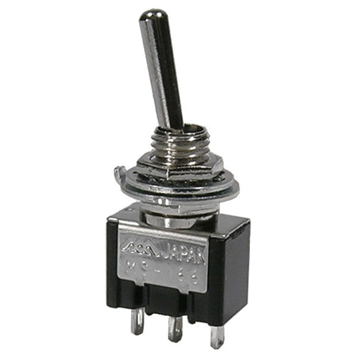 Mode 41-213-1 High Current Mini Toggle Switch, SPDT On-On, 10A@125VAC, Solder Terminals