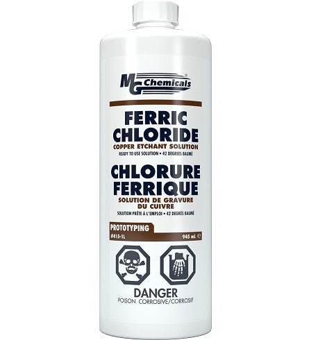 MG Chemicals 415-1L Ferric Chloride Copper Etchant Solution **Do Not Freeze**