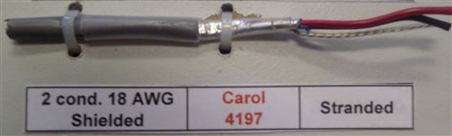 General Cable C4197A 18AWG 2 Conductor Stranded Shielded CMG/FT4 600V 105C BLK/Red, Gray PVC (305M = Full Roll)