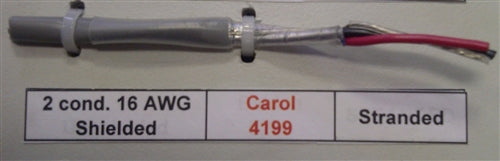General Cable C4199A 16AWG 2 Conductor Stranded Shielded CMG/FT4 600V 105C BLK/Red, Gray PVC (305M = Full Roll)