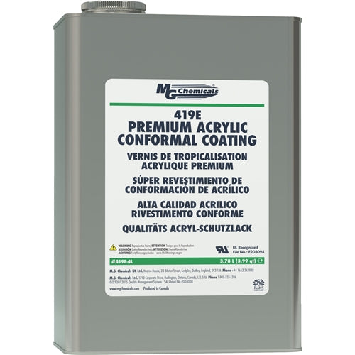 MG Chemicals 419E-4L Premium Acrylic PCB Conformal Coating