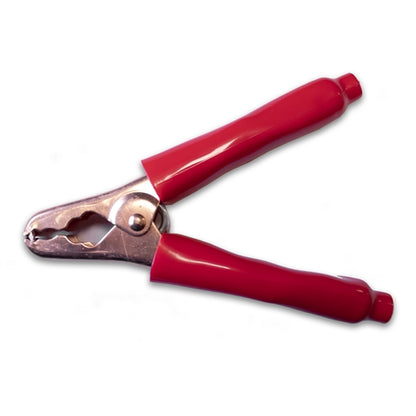 Mueller BU-41C-2 Large Copper Battery Clip with Insulators, 400AMP, Red