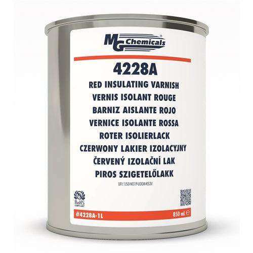 MG Chemicals 4228A-1L Red Insulating Varnish 1L Can