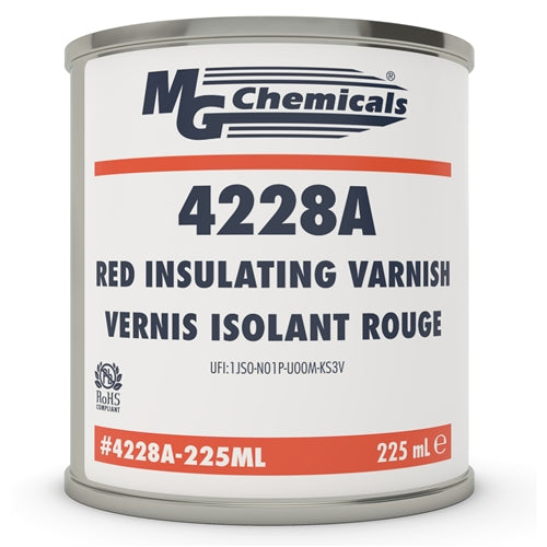 MG Chemicals 4228A-225ML Red Insulating Varnish 225mL Can