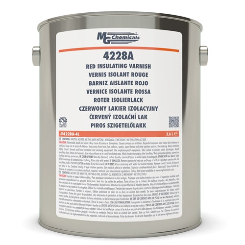 MG Chemicals 4228A-4L Red Insulating Varnish 4L Can
