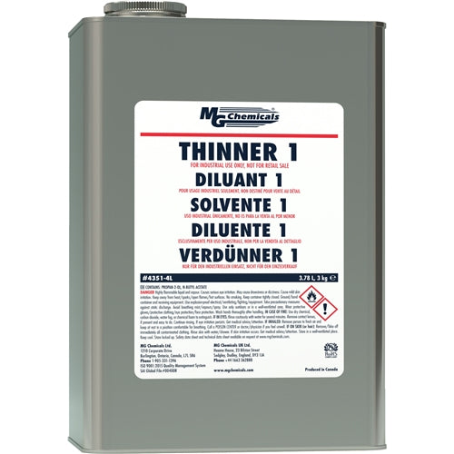MG Chemicals 4351-4L Thinner 1 Solvent for MG Chemicals EMI/RFI Shielding