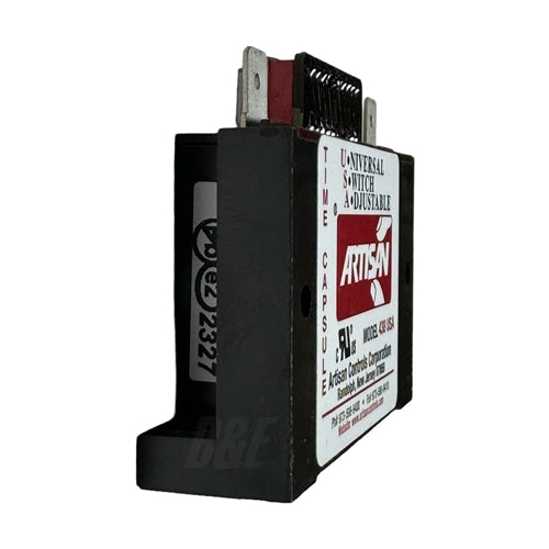 Artisan 438USA Time Delay Solid State Timer, Delay-On-Make, 1-1024 Sec, 19-288 Volts AC/DC, 1A Max, with Dip Switch