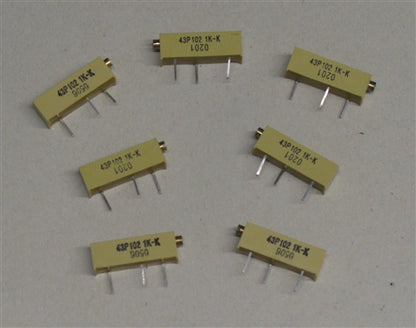Vishay Spectrol 043P102 Trimmer Potentiometer 1k Ohm 500mW 20 Turns, Through Hole, Side Adjust Trimpot *CLEARANCE*
