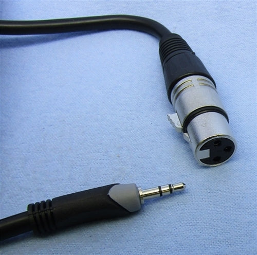 Philmore 44-320 Adapter 3 Pin Female XLR to 3.5mm Stereo Male Plug, 6' Cable