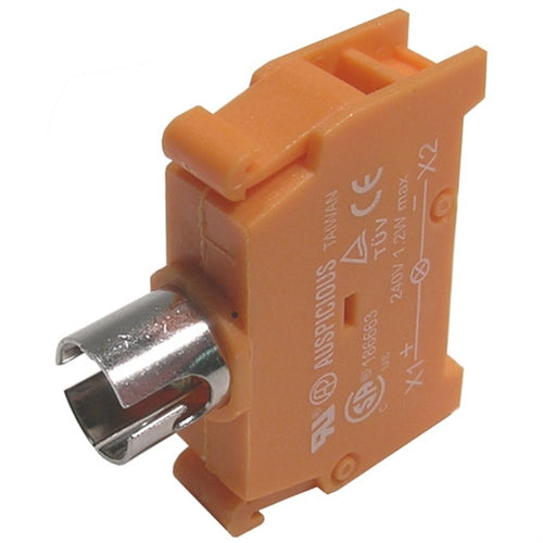 Mode 44-703-0 Lamp Module, 22mm Diameter, T3-1/4 Bayonet, Led/Incandescent Bulb 240V/1.2W Max