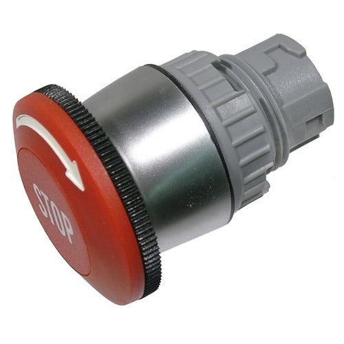 Mode 44-710R-0 Red Panic Stop Actuator, 22mm Diameter, 36mm Diameter Button, E-Stop Locking Twist to Release