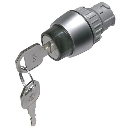 Mode 44-740-0 Key Actuator / Switch, 3 Position, 22mm Diameter: Left/Right = On : Center = Off