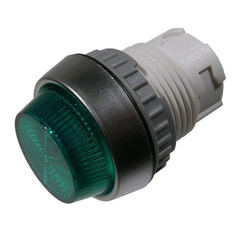 Mode 44-741G-0 Pilot Lamp, 22mm Diameter, 22.5mm Green Tapered Lens ** 44-700-0 / 44-703-0 Required & Not Included **