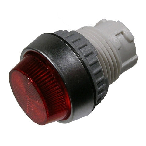 Mode 44-741R-0 Pilot Lamp, 22mm Diameter, 22.5mm Red Tapered Lens ** 44-700-0 / 44-703-0 Required & Not Included **