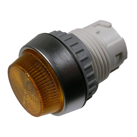 Mode 44-741Y-0 Pilot Lamp, 22mm Diameter, 22.5mm Yellow Tapered Lens ** 44-700-0 / 44-703-0 Required & Not Included **