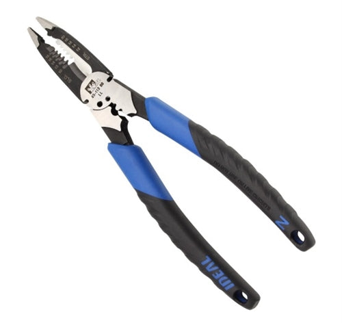 Ideal 45-113 Forged Heavy-Duty Long-Nose Wire Stripper, Strips 10-18AWG Solid Wire & 12-20AWG Stranded Wire